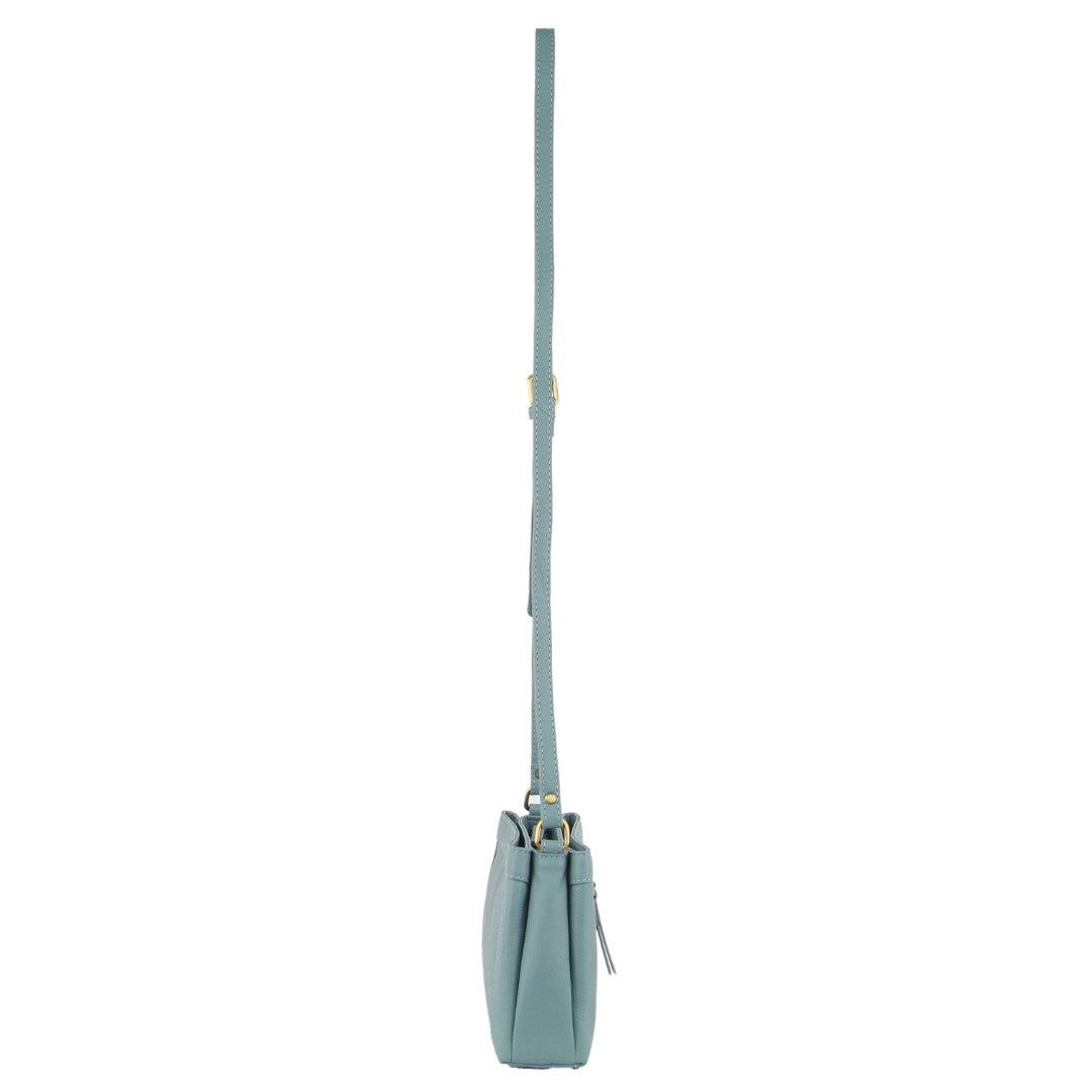 Bolsas Crossbody Pierre Cardin Leather Perforated Design Cross-Body Bag Feminino Azuis | 4295-WXIYT
