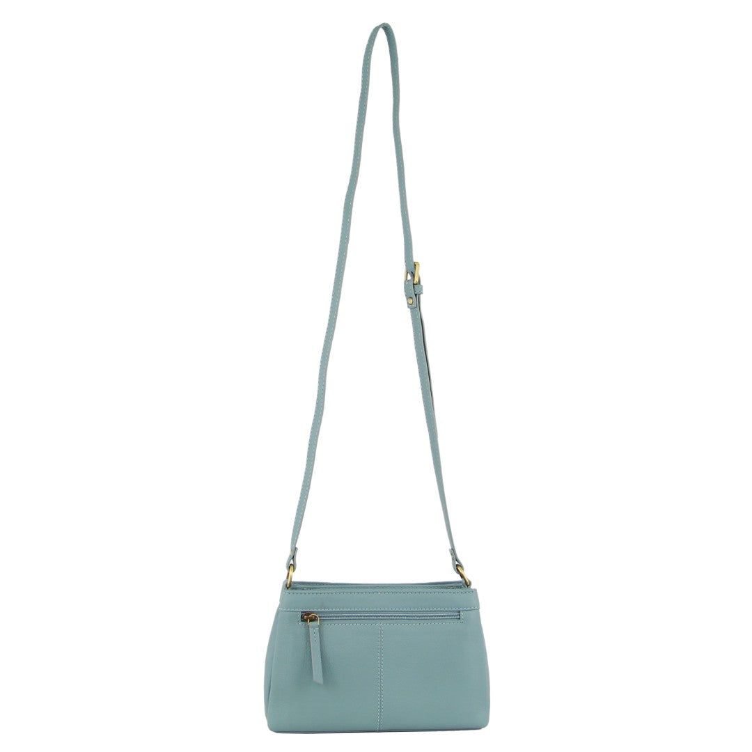 Bolsas Crossbody Pierre Cardin Leather Perforated Design Cross-Body Bag Feminino Azuis | 4295-WXIYT