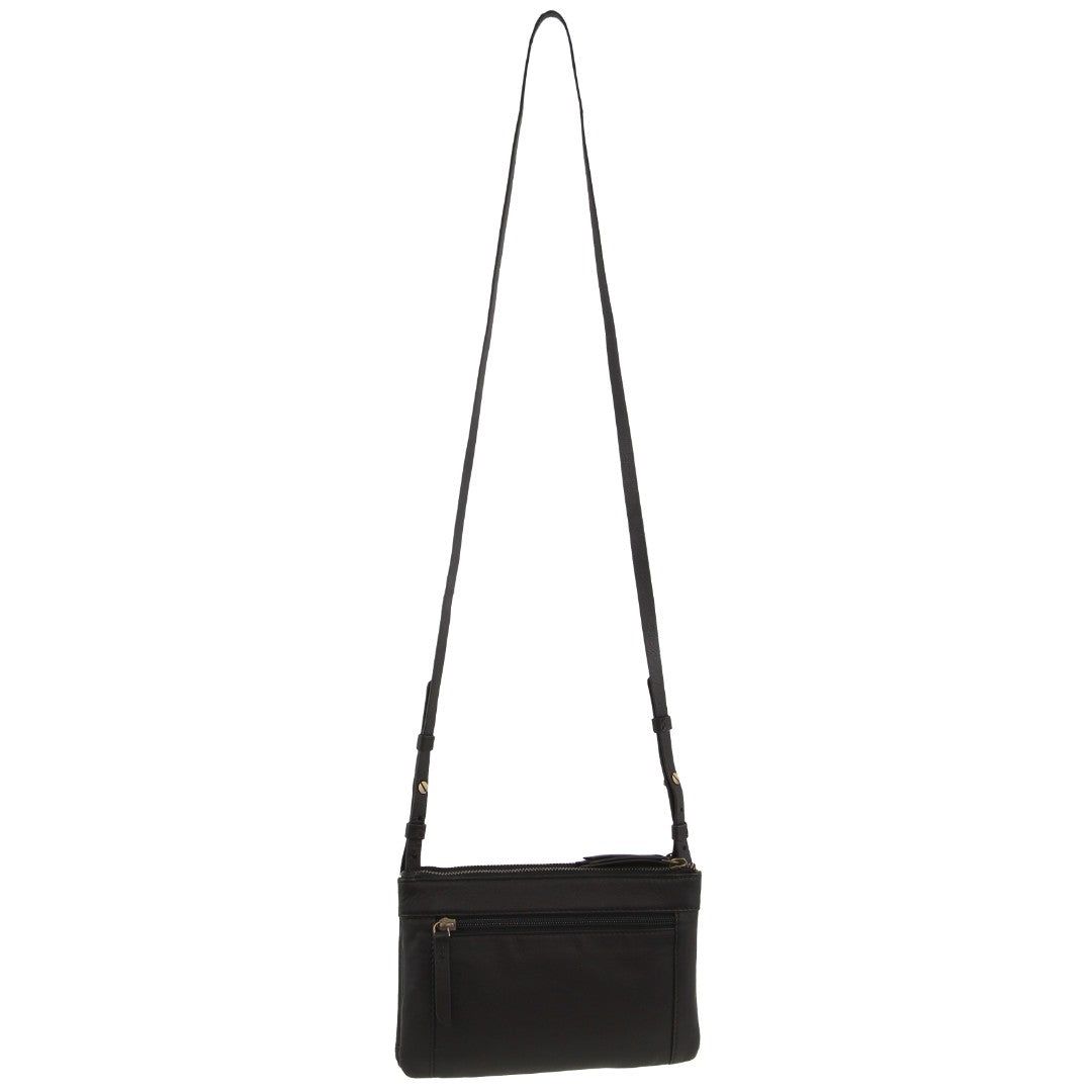 Bolsas Crossbody Pierre Cardin Leather Pleated Design Crossbody Bag Feminino Pretas | 3829-LPHYD