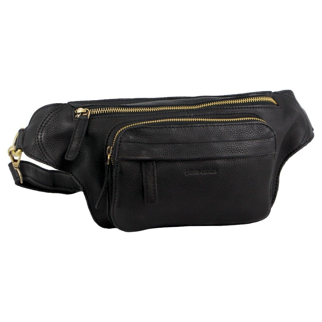 Bolsas Crossbody Pierre Cardin Leather Rustic Belt Bag Feminino Roxo | 4360-WOYHQ