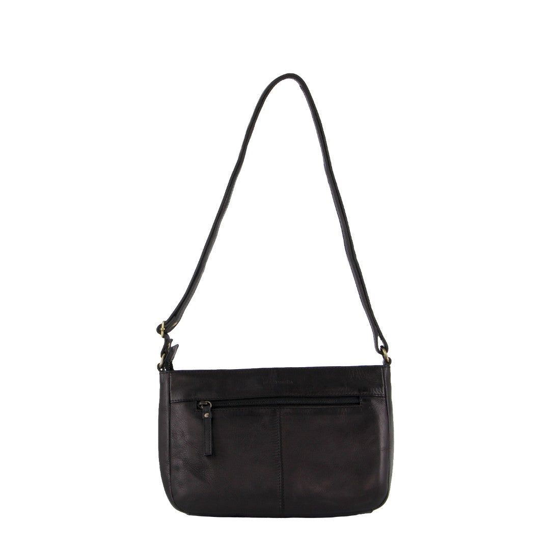 Bolsas Crossbody Pierre Cardin Leather Stitch-design Cross-body Bag Feminino Pretas | 2869-FWAMN
