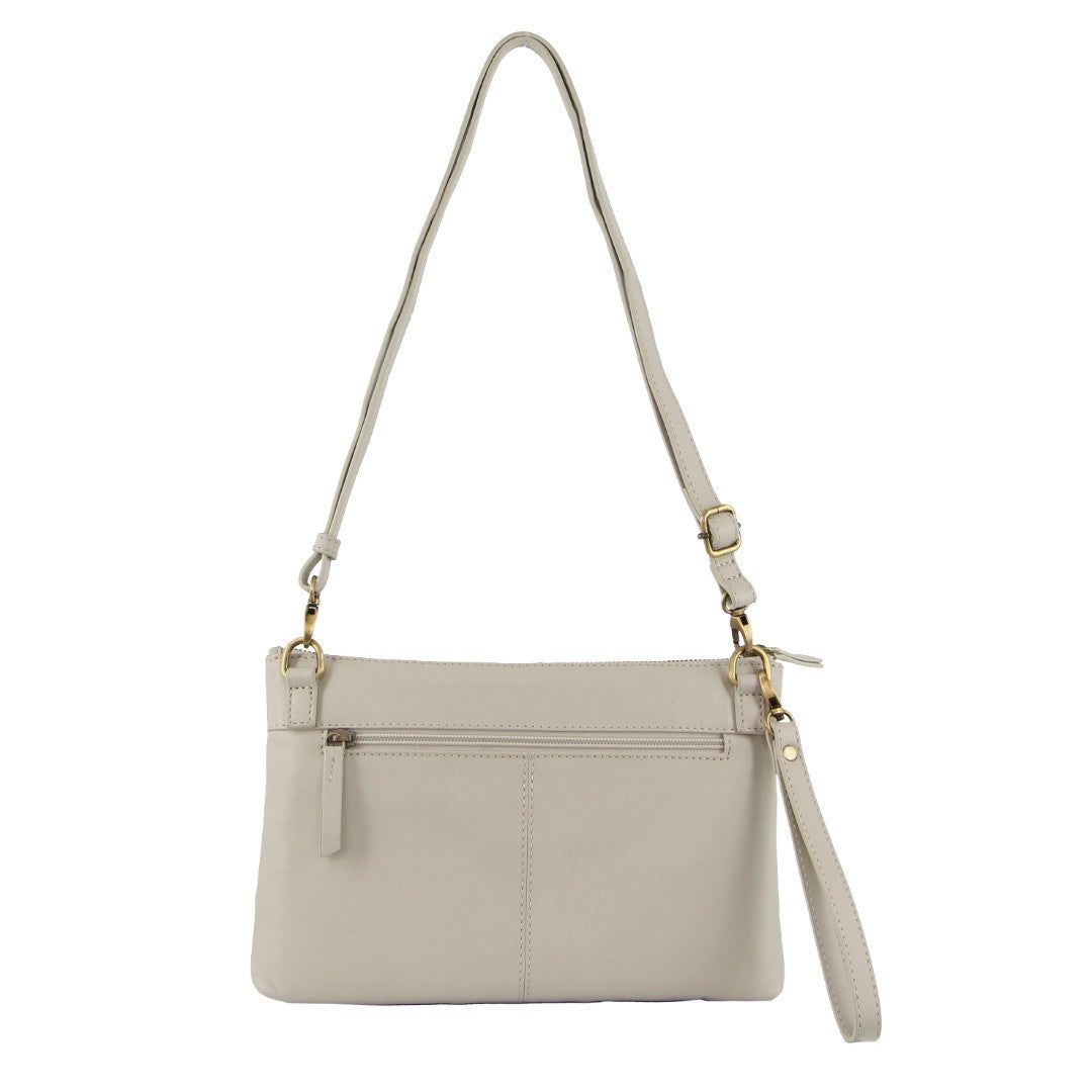 Bolsas Crossbody Pierre Cardin Leather Stitch-design Cross-body Bag Feminino Bege | 2365-ORVXI