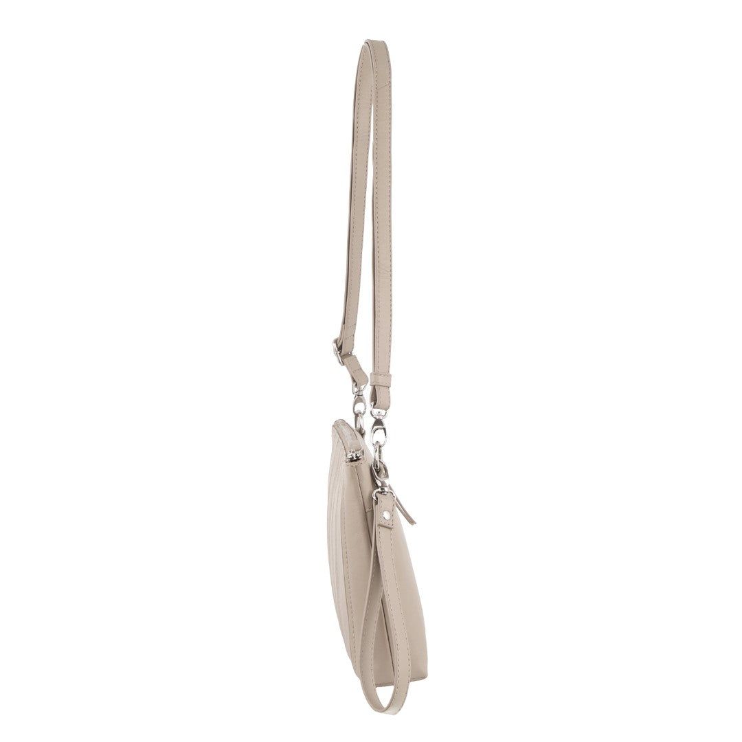 Bolsas Crossbody Pierre Cardin Leather Stitch-design Cross-body Bag Feminino Bege | 1870-UJDOM