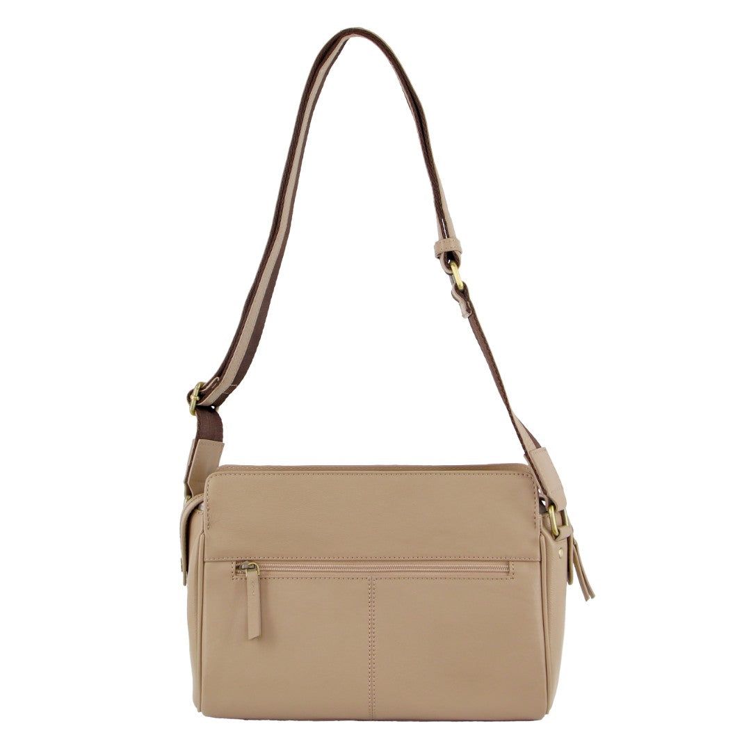 Bolsas Crossbody Pierre Cardin Leather Stitch-design Cross-body Bag Feminino Douradas | 0137-KULCG