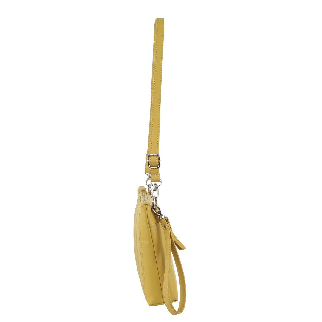 Bolsas Crossbody Pierre Cardin Leather Stitch-design Cross-body Bag Feminino Amarelas | 8970-IDENL