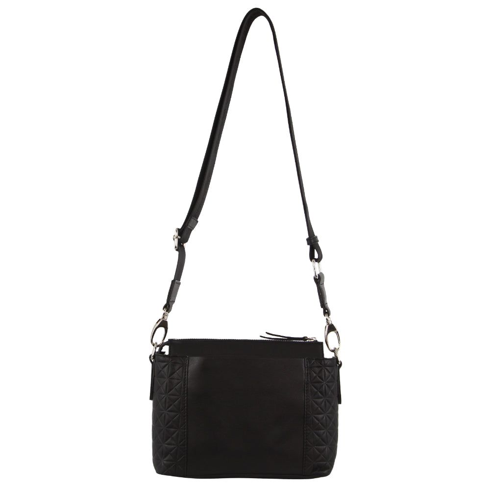 Bolsas Crossbody Pierre Cardin Leather Square Crossbody Bag Feminino Pretas | 8951-LVCAK