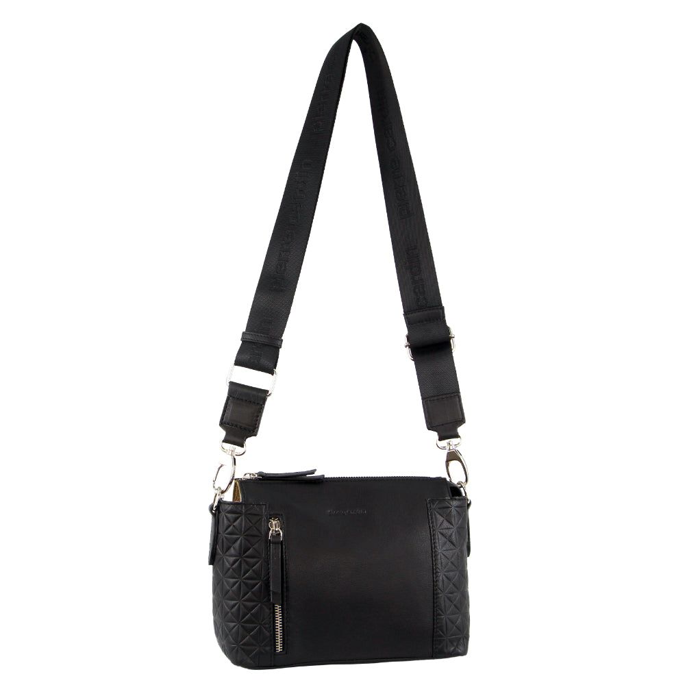 Bolsas Crossbody Pierre Cardin Leather Square Crossbody Bag Feminino Pretas | 8951-LVCAK