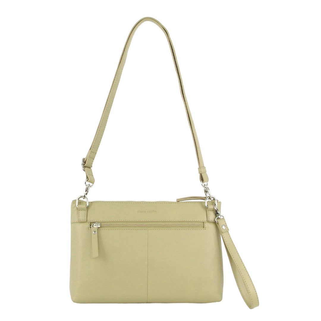 Bolsas Crossbody Pierre Cardin Leather Stitch-design Cross-body Bag Feminino Marrom | 8230-QCLPM