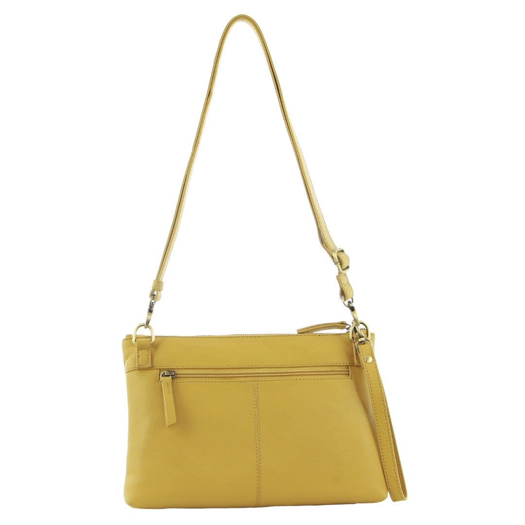 Bolsas Crossbody Pierre Cardin Leather Stitch-design Cross-body Bag Feminino Amarelas | 6728-WHZQU