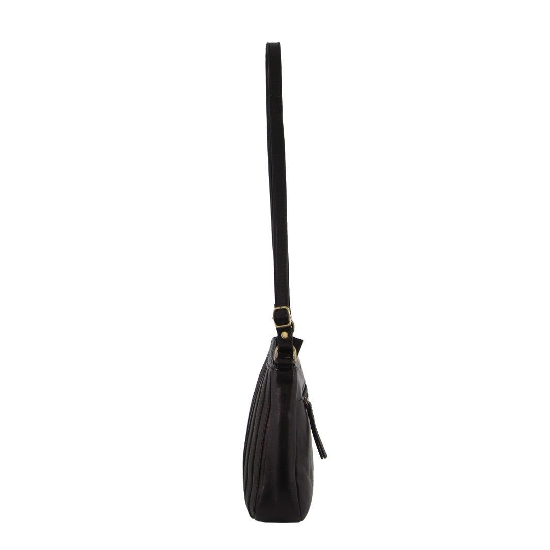 Bolsas Crossbody Pierre Cardin Leather Stitch-design Cross-body Bag Feminino Pretas | 9546-GDWKV