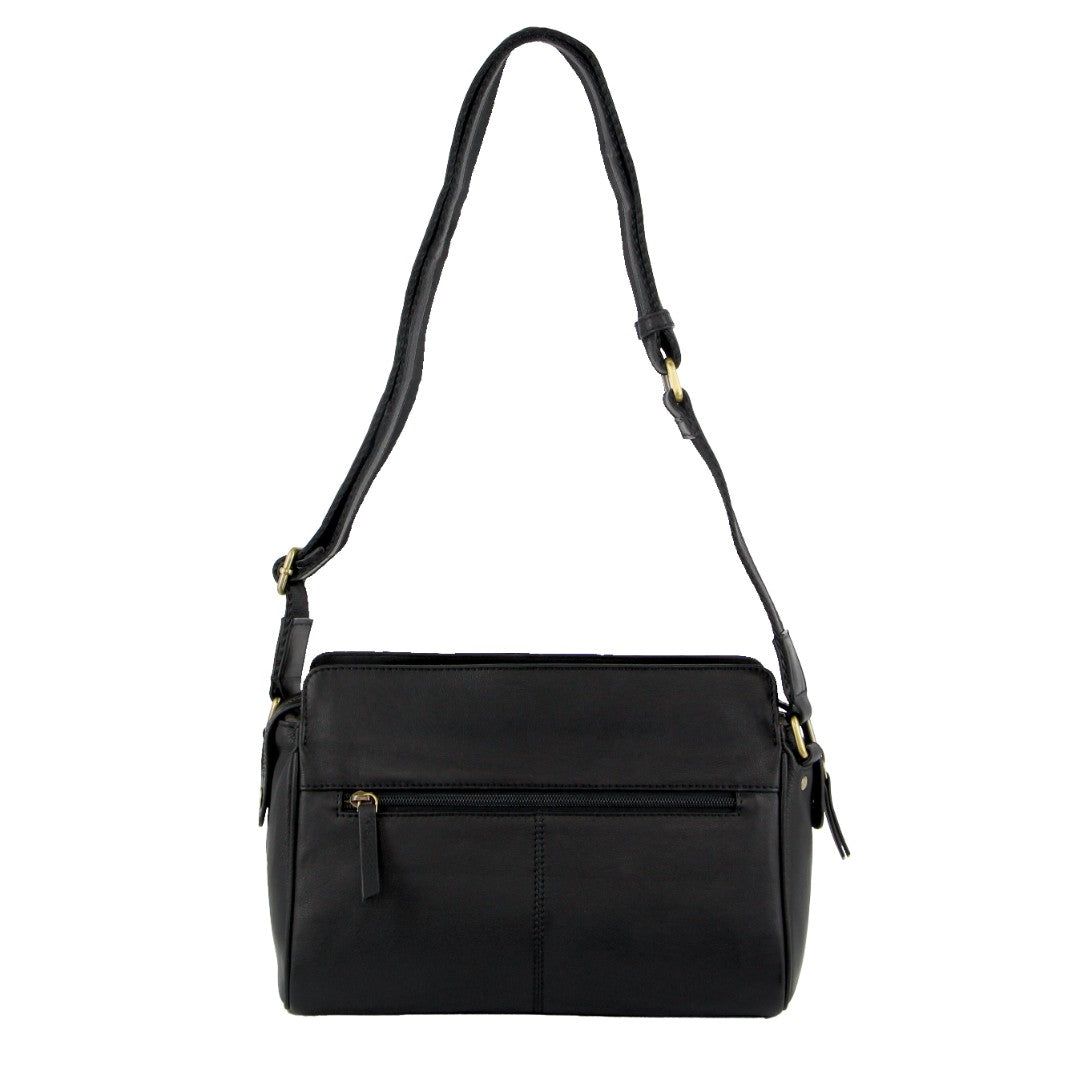 Bolsas Crossbody Pierre Cardin Leather Stitch-design Cross-body Bag Feminino Pretas | 5762-HTLPO