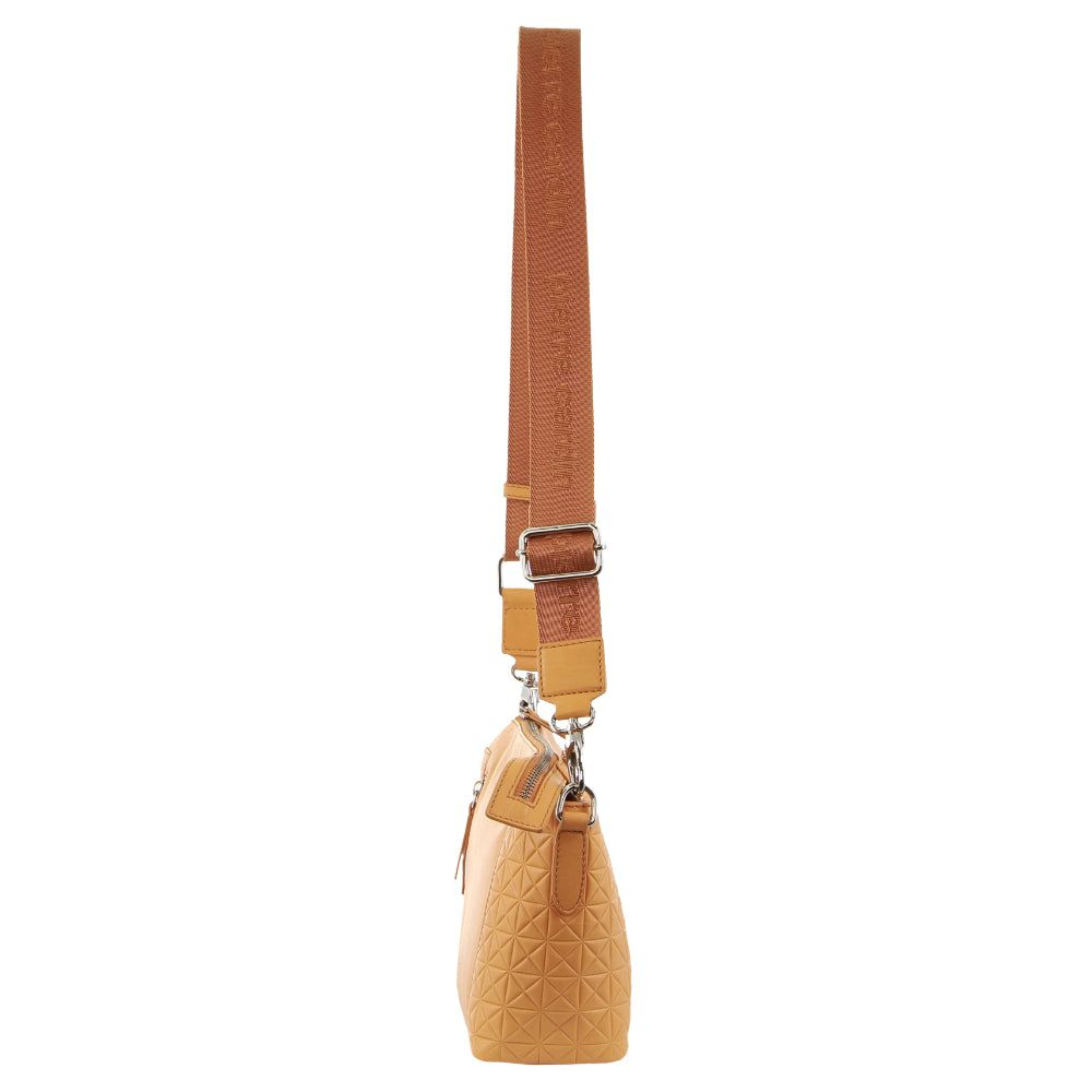 Bolsas Crossbody Pierre Cardin Leather Square Crossbody Bag Feminino Abricó | 5146-TEPVO