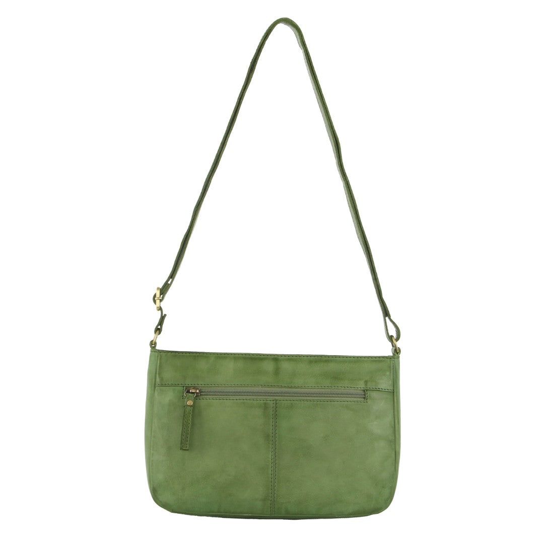 Bolsas Crossbody Pierre Cardin Leather Stitch-design Cross-body Bag Feminino Verdes | 3752-LMHNS