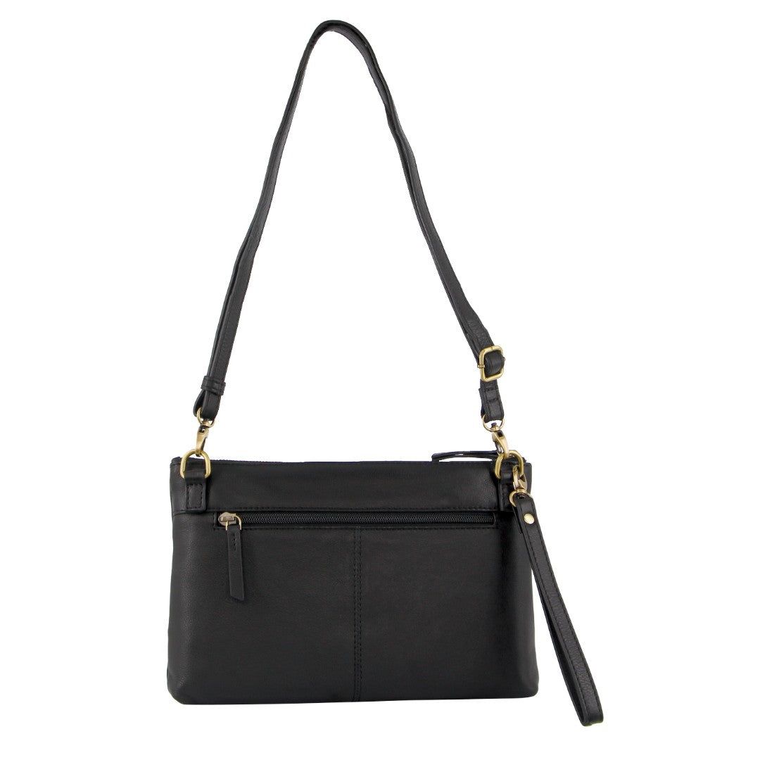 Bolsas Crossbody Pierre Cardin Leather Stitch-design Cross-body Bag Feminino Pretas | 3684-WGXKC