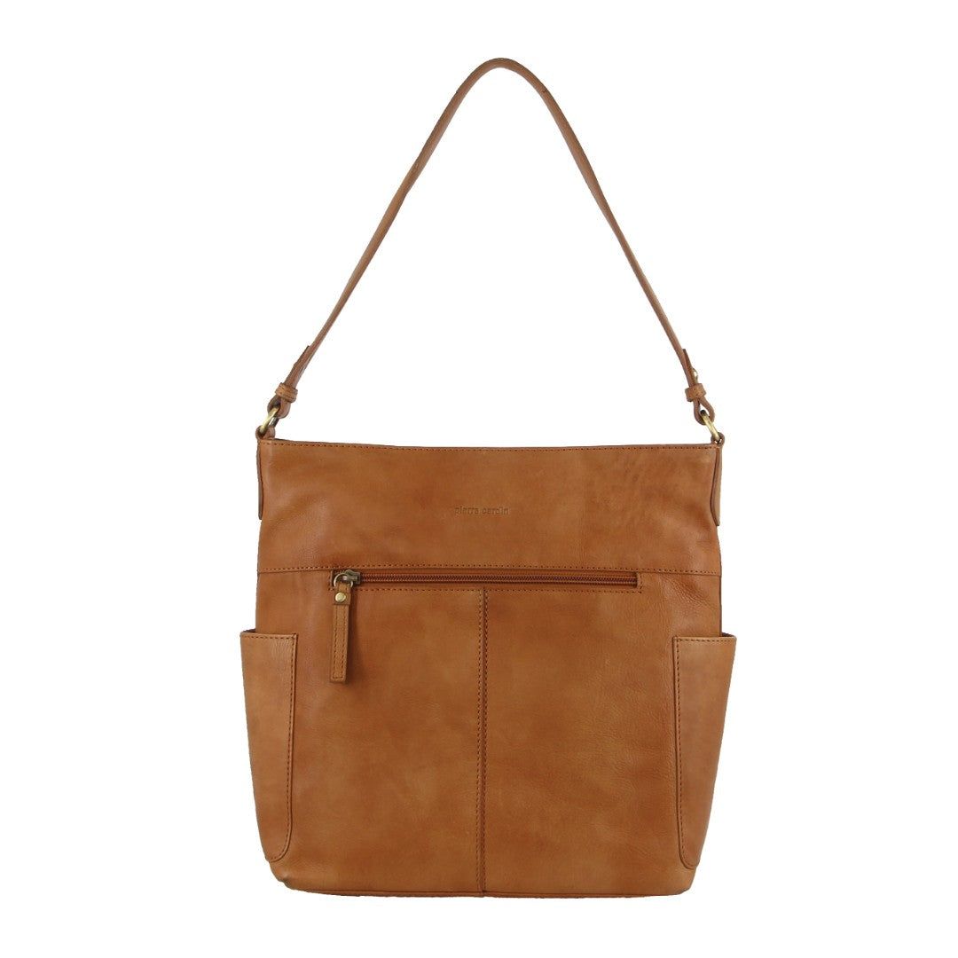 Bolsas Crossbody Pierre Cardin Leather Stitch-design Cross-body Bag Feminino Marrom | 3496-IWOCZ