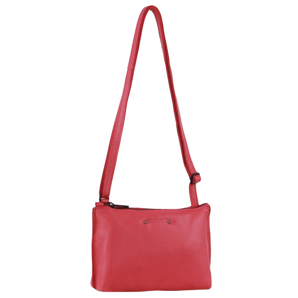 Bolsas Crossbody Pierre Cardin Leather Trendy Cross-Body Bag Feminino Rosa | 9263-DPBUK