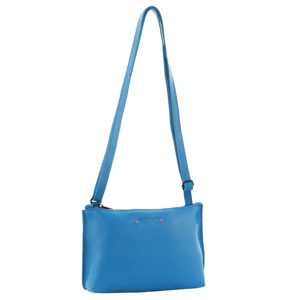 Bolsas Crossbody Pierre Cardin Leather Trendy Cross-Body Bag Feminino Luz Turquesa | 9724-AOLVG
