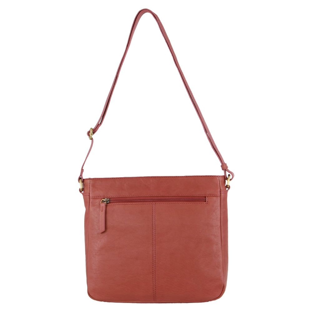 Bolsas Crossbody Pierre Cardin Leather Woven-Stich Design Crossbody Bag Feminino Marsala | 2690-FLVNA