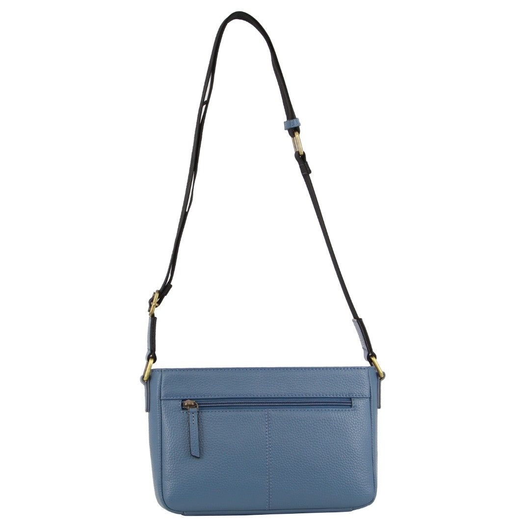 Bolsas Crossbody Pierre Cardin Leather Webbing Strap Crossbody Bag Feminino Azuis | 8793-UYBER