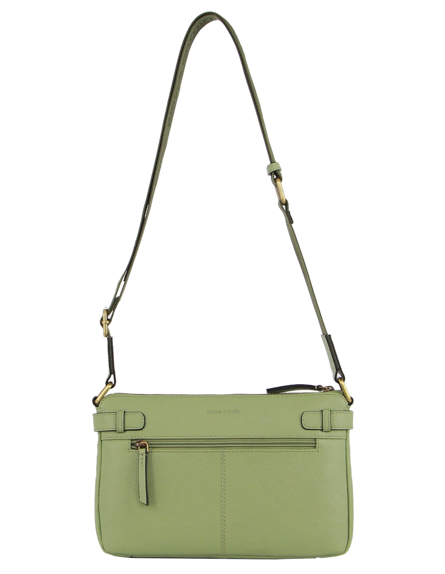 Bolsas Crossbody Pierre Cardin Leather Webbing Strap Handbag Feminino Jade | 5362-UAWKH
