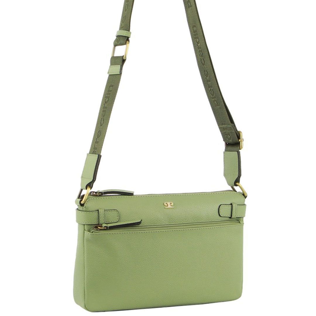 Bolsas Crossbody Pierre Cardin Leather Webbing Strap Handbag Feminino Jade | 5362-UAWKH