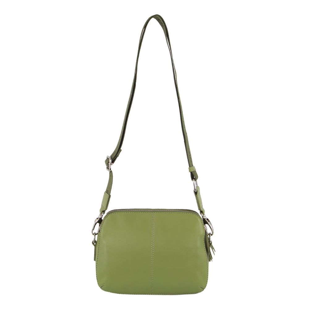 Bolsas Crossbody Pierre Cardin Webbing Strap Leather Crossbody Bag Feminino Leaf | 8120-FMTLG