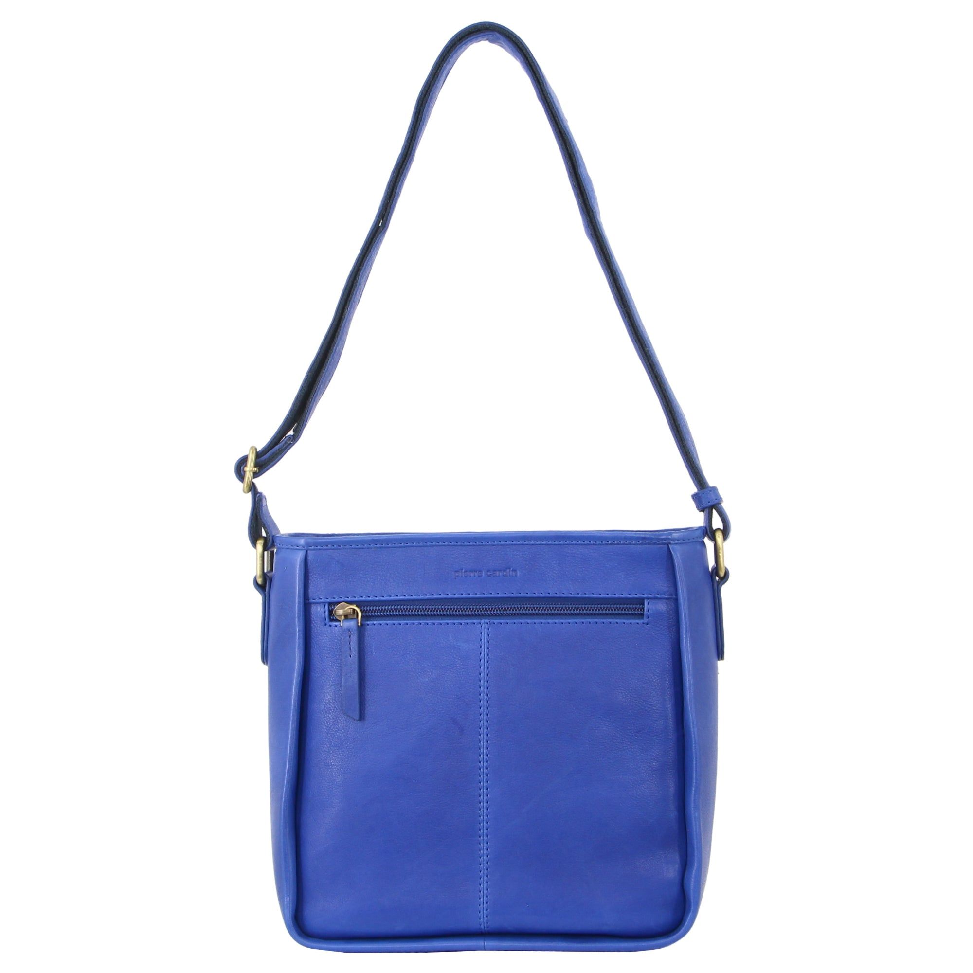 Bolsas Crossbody Pierre Cardin Woven Embossed Leather Cross-Body Bag Feminino Azul Marinho Azuis | 9125-KOSQB