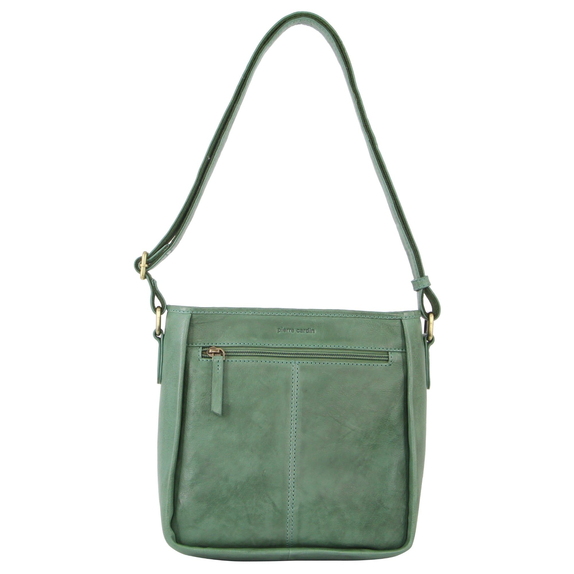 Bolsas Crossbody Pierre Cardin Woven Embossed Leather Cross-Body Bag Feminino Verdes | 7468-TXFQG