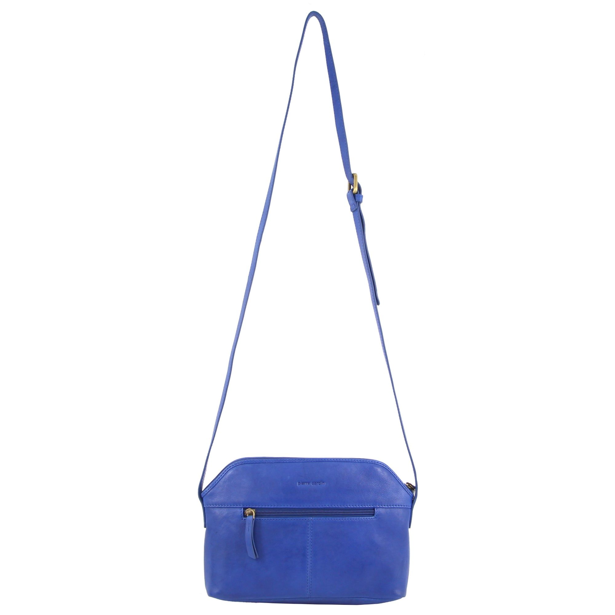 Bolsas Crossbody Pierre Cardin Woven Embossed Leather Cross-Body Bag Feminino Azul Marinho | 4720-TPRNG