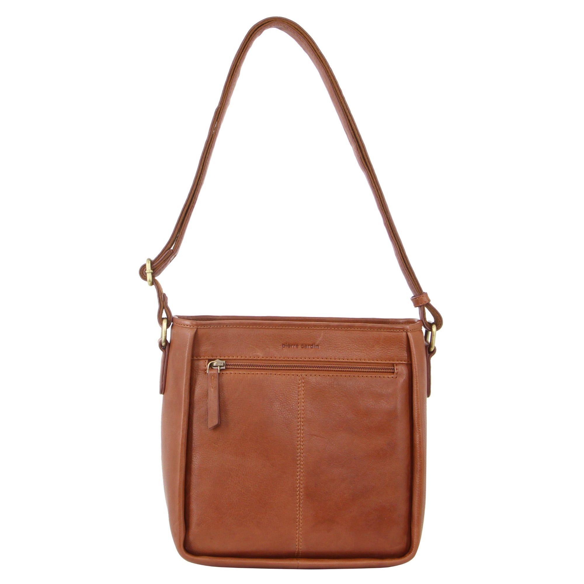 Bolsas Crossbody Pierre Cardin Woven Embossed Leather Cross-Body Bag Feminino Marrom | 3591-FINAV