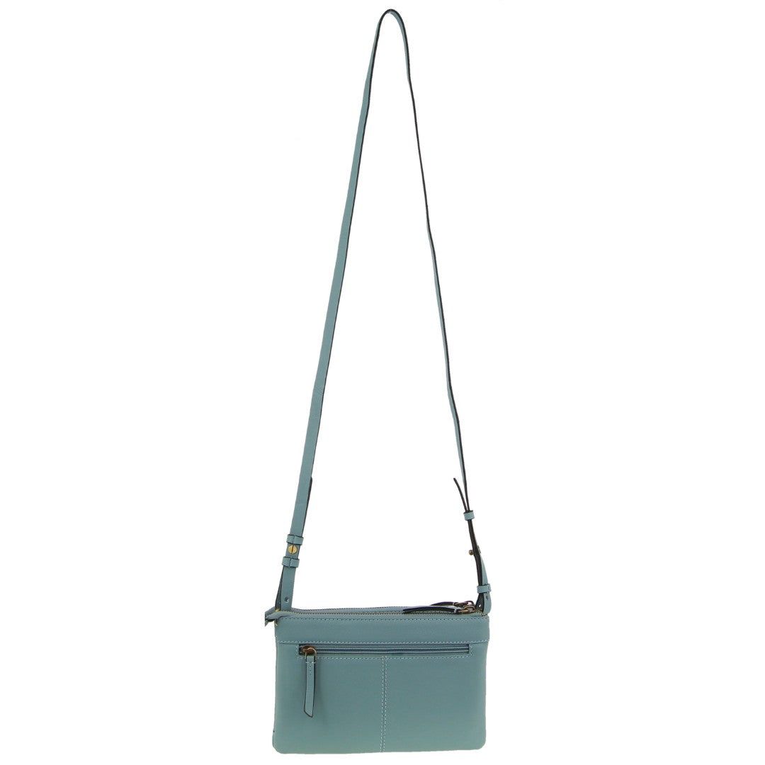 Bolsas Crossbody Pierre Cardin leather Pleated-Design Cross-Body Bag Feminino Azuis | 8567-KSTYP