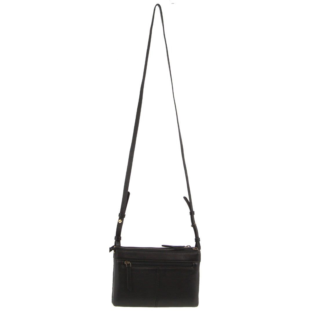 Bolsas Crossbody Pierre Cardin leather Pleated-Design Cross-Body Bag Feminino Pretas | 4287-RSKPU