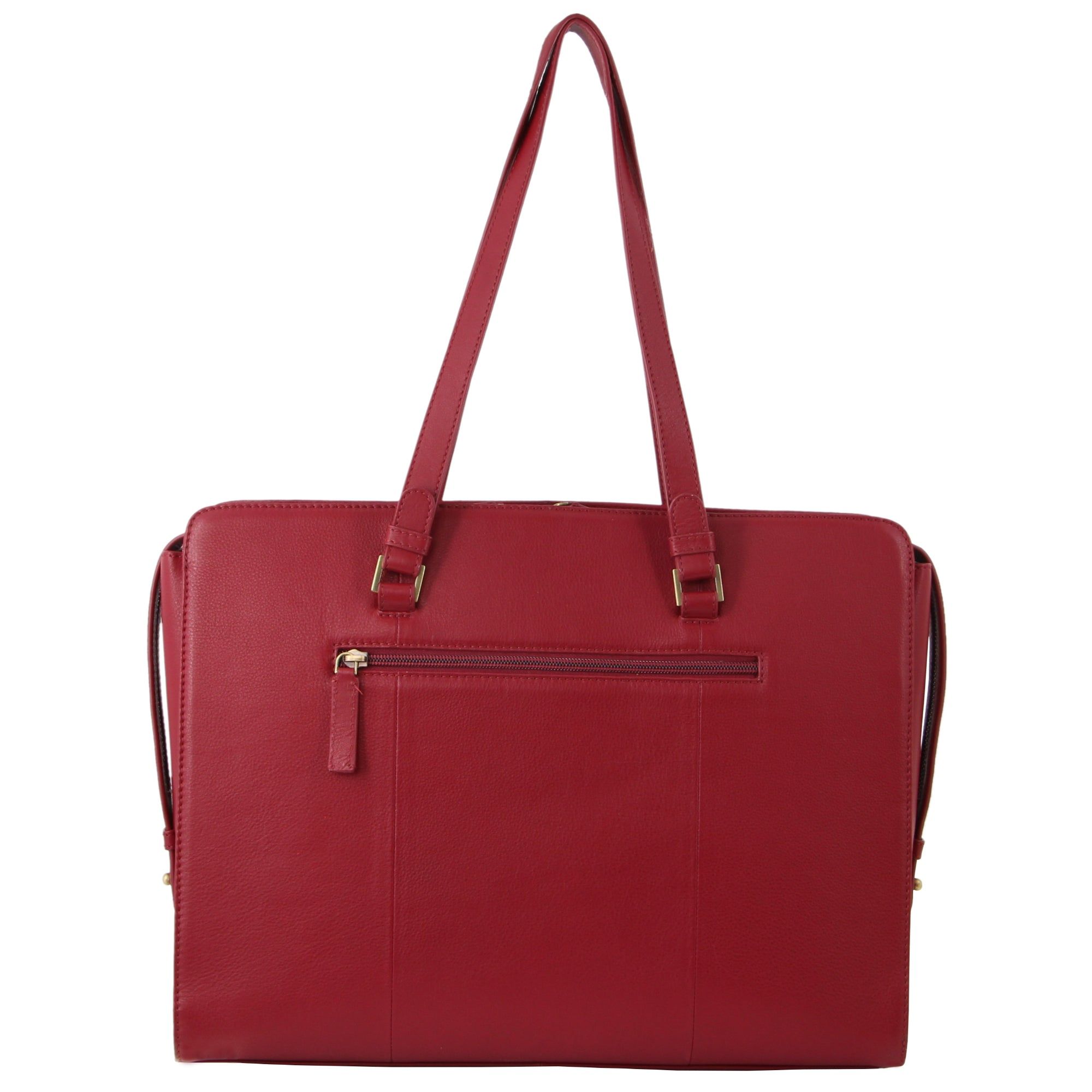 Bolsas de Negócios Pierre Cardin Croc-Embossed Leather Business Computer Bag Feminino Vermelhas | 3249-QRAIC