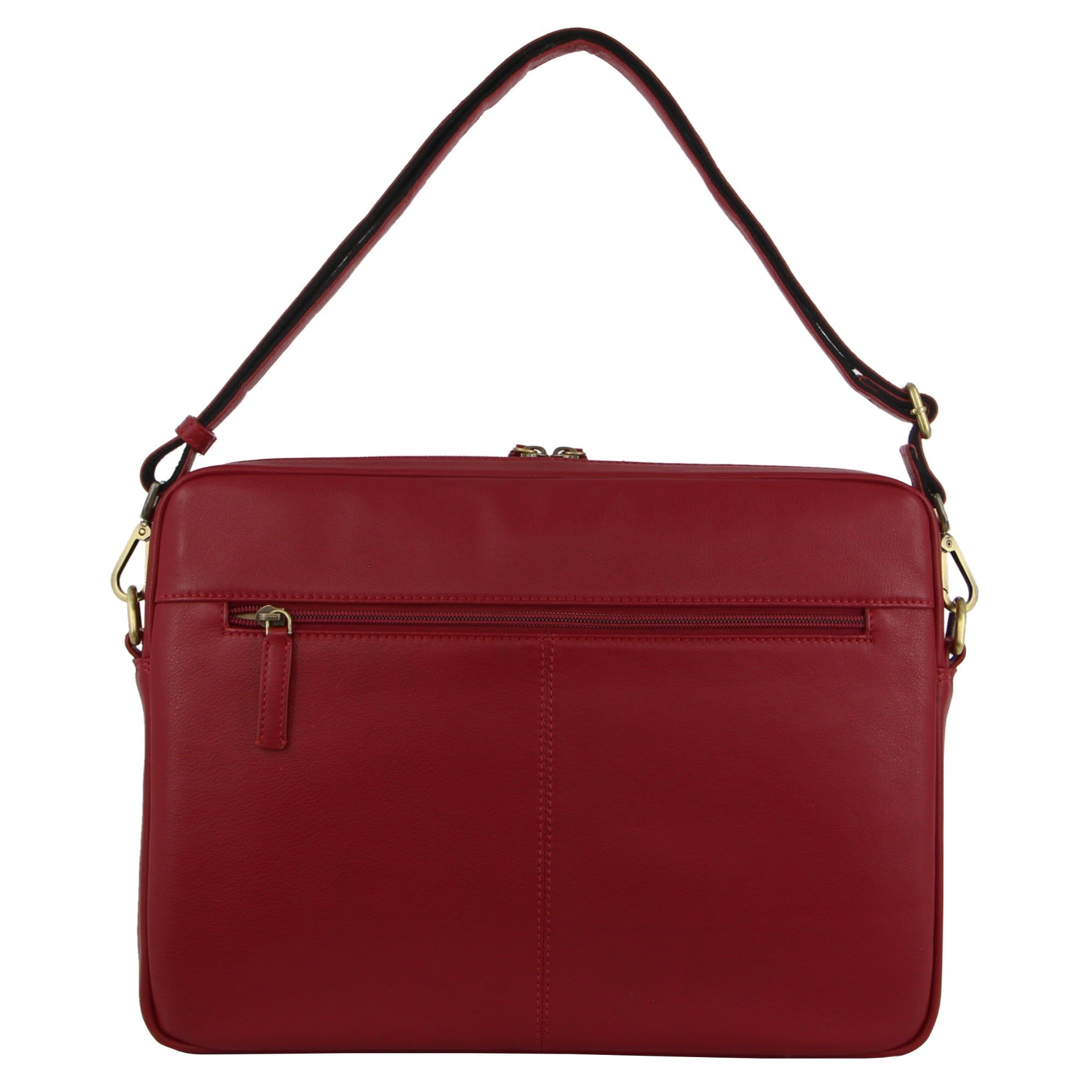 Bolsas de Negócios Pierre Cardin Croc-Embossed Leather Business Computer Bag Feminino Vermelhas | 5489-UGHWP
