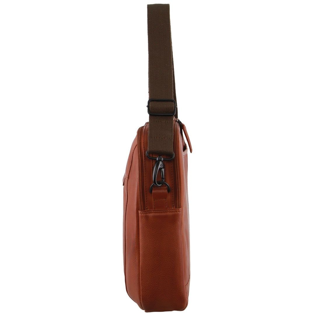 Business Computer Bags Pierre Cardin Italian Leather Computer Bag Masculino Marrom | 6149-LWZSH
