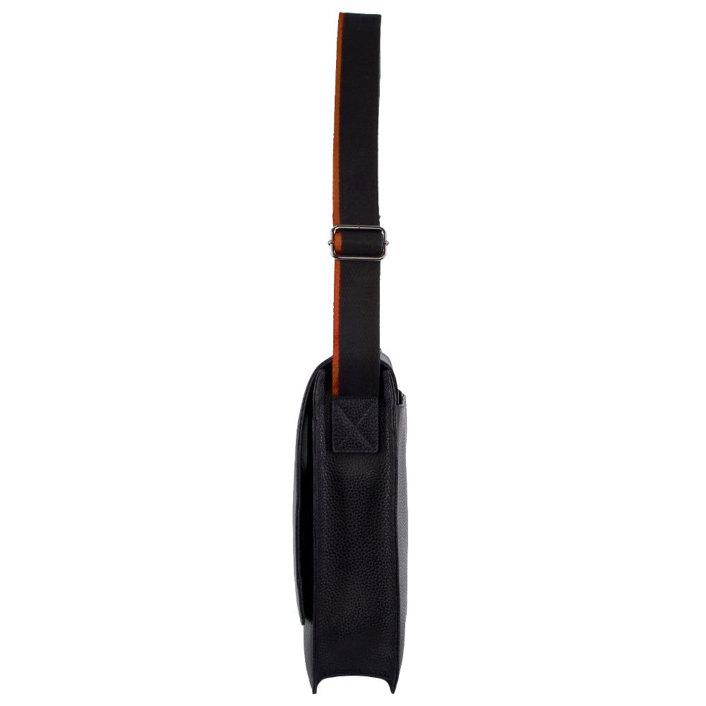 Business Computer Bags Pierre Cardin Leather Flap-over Computer Bag Masculino Azul Marinho | 1483-LQFUA