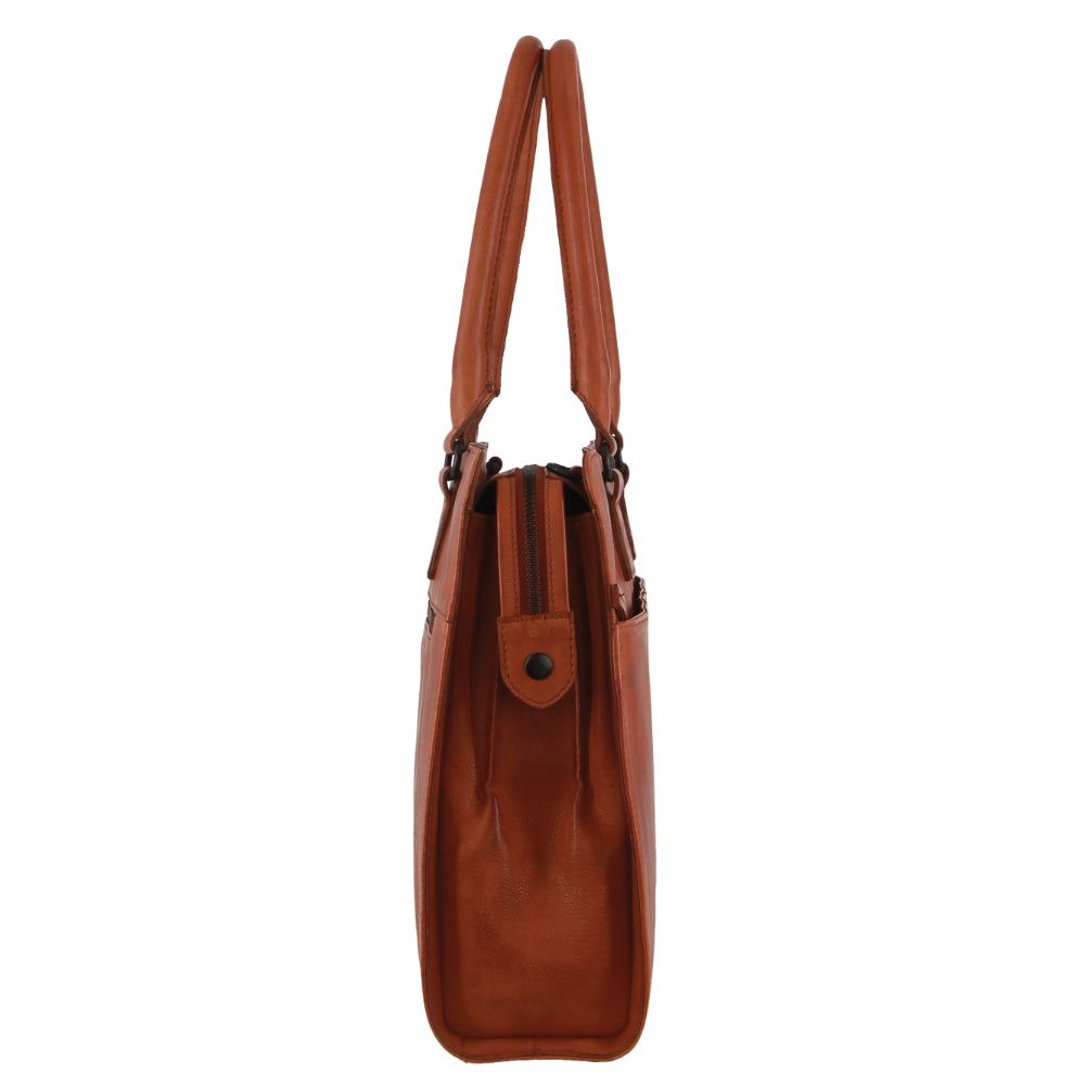 Business Computer Bags Pierre Cardin Leather Computer Tote Bag Masculino Marrom | 8436-GDXMV