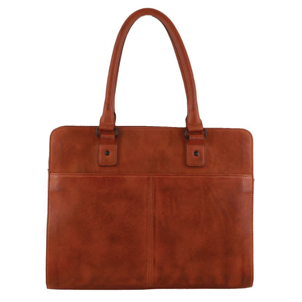 Business Computer Bags Pierre Cardin Leather Computer Tote Bag Masculino Marrom | 8436-GDXMV