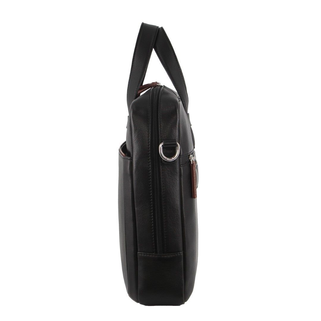 Business Computer Bags Pierre Cardin Leather Multi-Compartment Business Bag Masculino Pretas | 8370-XNVIS