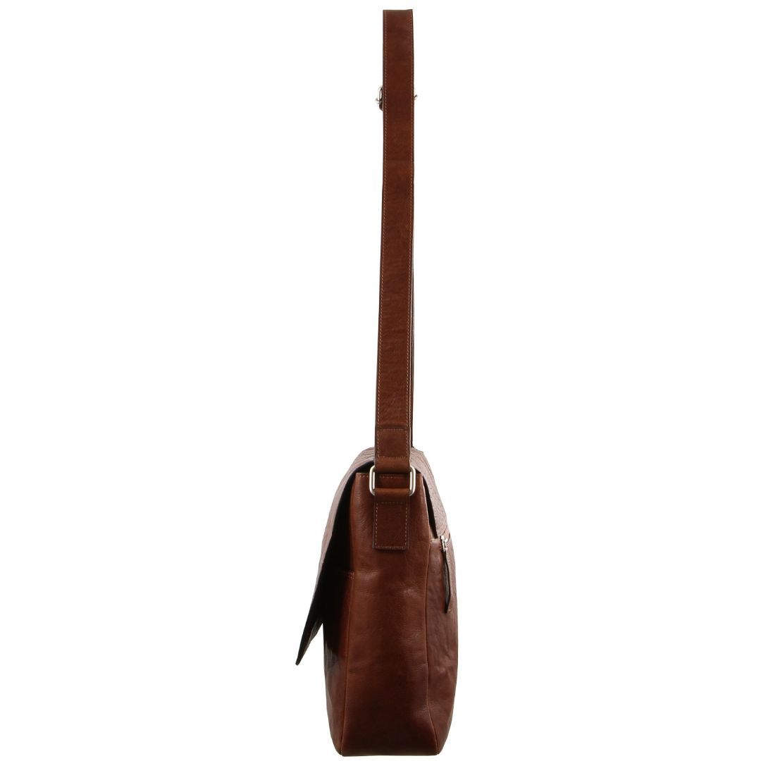 Business Computer Bags Pierre Cardin Rustic Leather Computer Messenger Bag Masculino Marrom | 2309-MZGIW