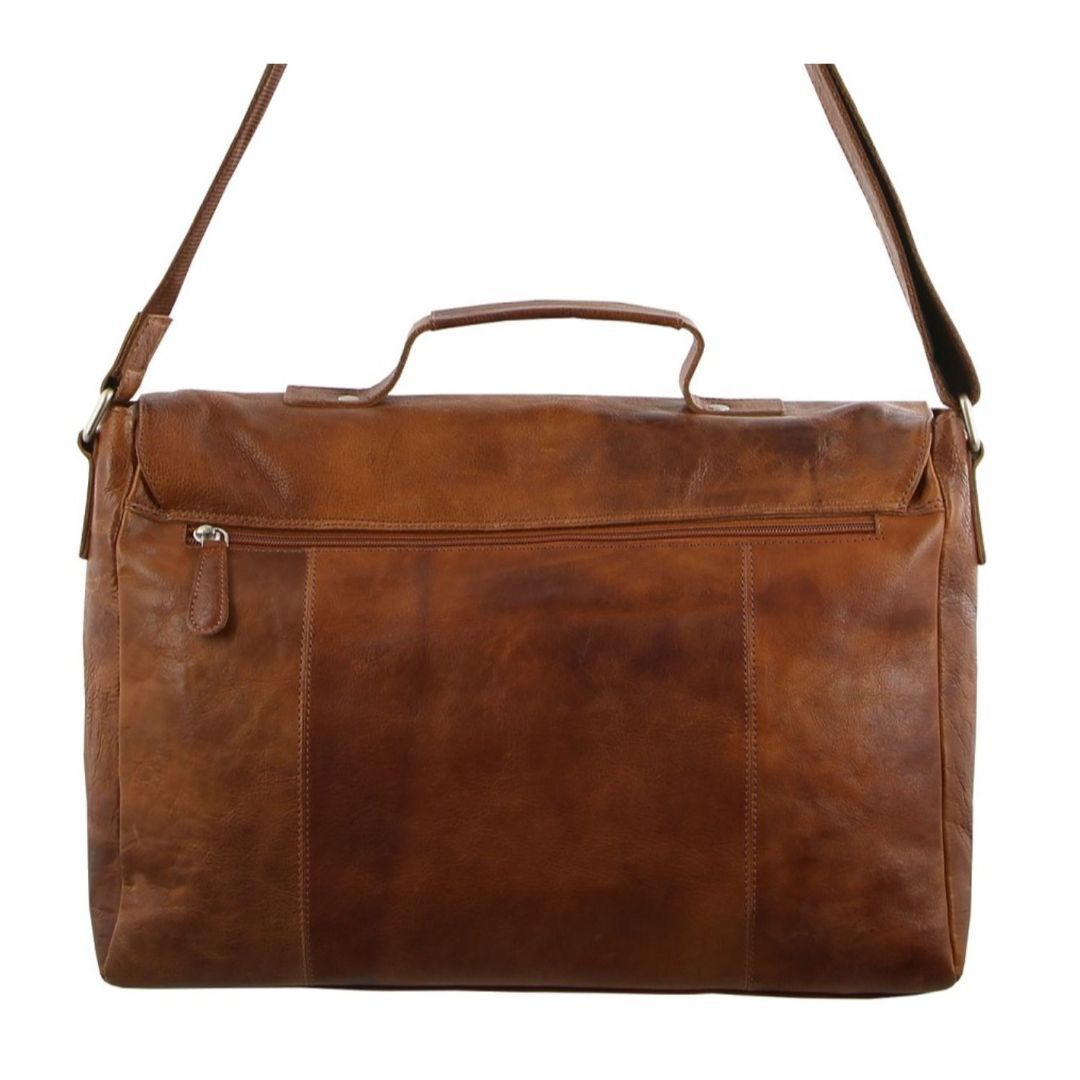 Business Computer Bags Pierre Cardin Rustic Leather Computer Bag Masculino Marrom | 7802-ZBAOX