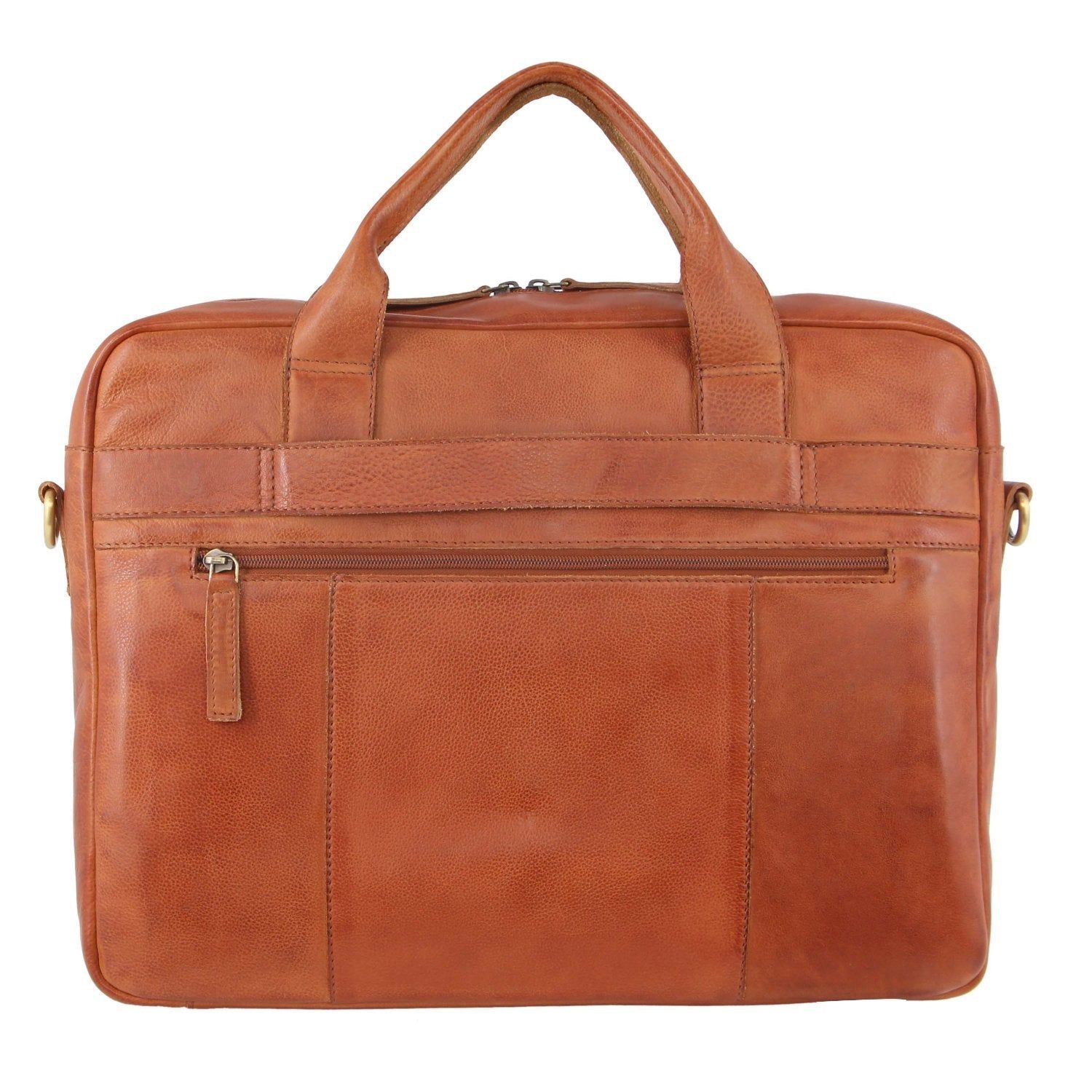 Business Computer Bags Pierre Cardin Rustic Leather Computer Bag Masculino Marrom | 3694-WHNFM