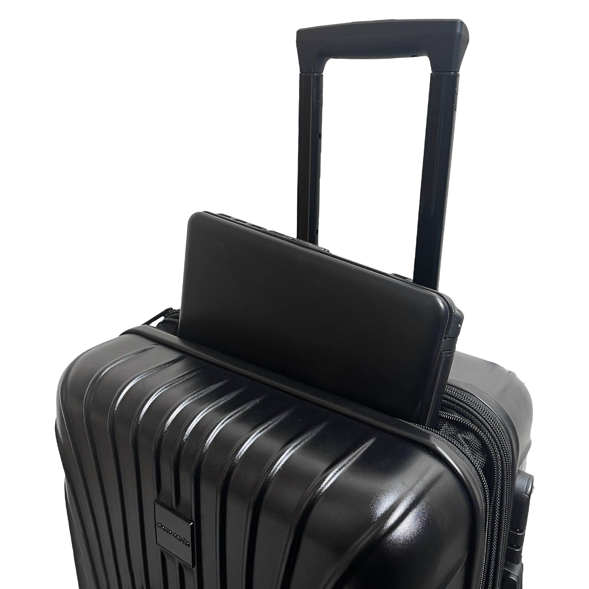 Cabin Cases Pierre Cardin 54cm CABIN Hard Shell Case Masculino Pretas | 4082-OCWYD