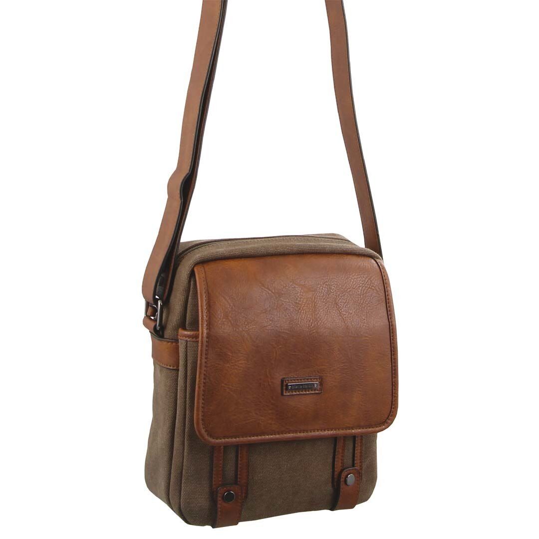 Canvas Bags Pierre Cardin Canvas Cross Body Bag Feminino Pretas | 2148-GVWIX