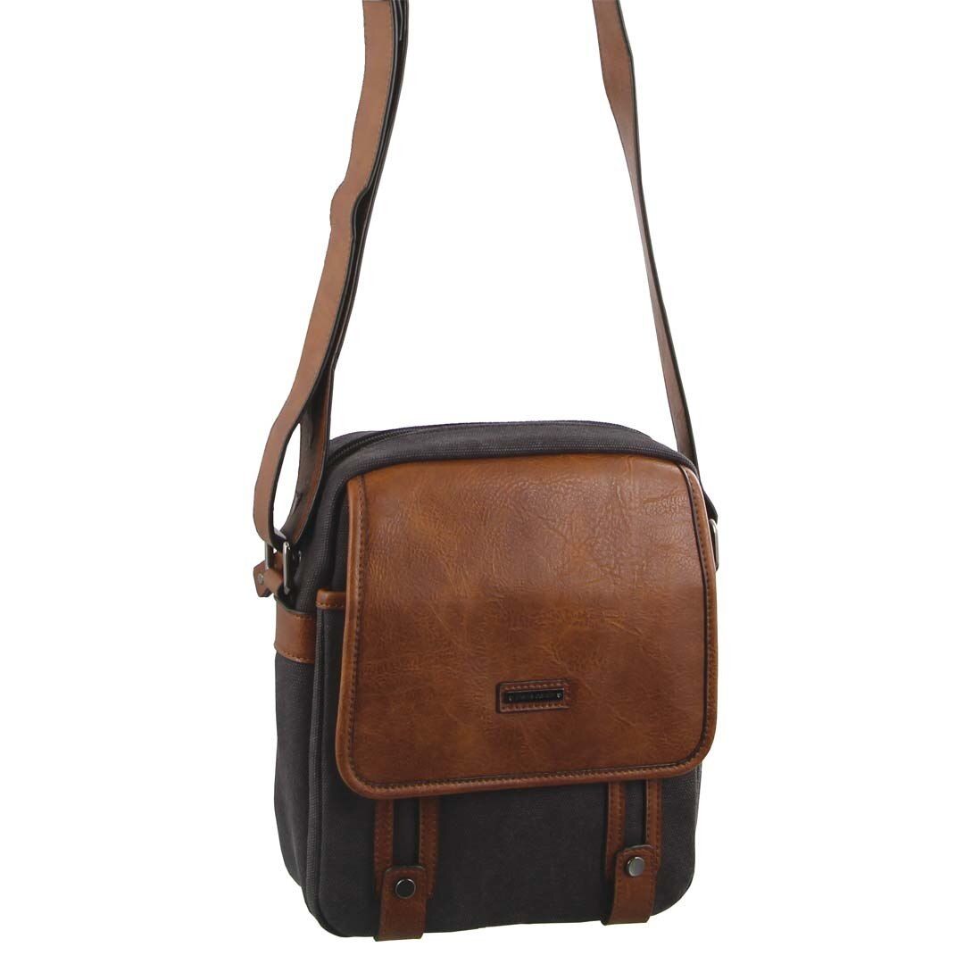 Canvas Bags Pierre Cardin Canvas Cross Body Bag Feminino Pretas | 2148-GVWIX