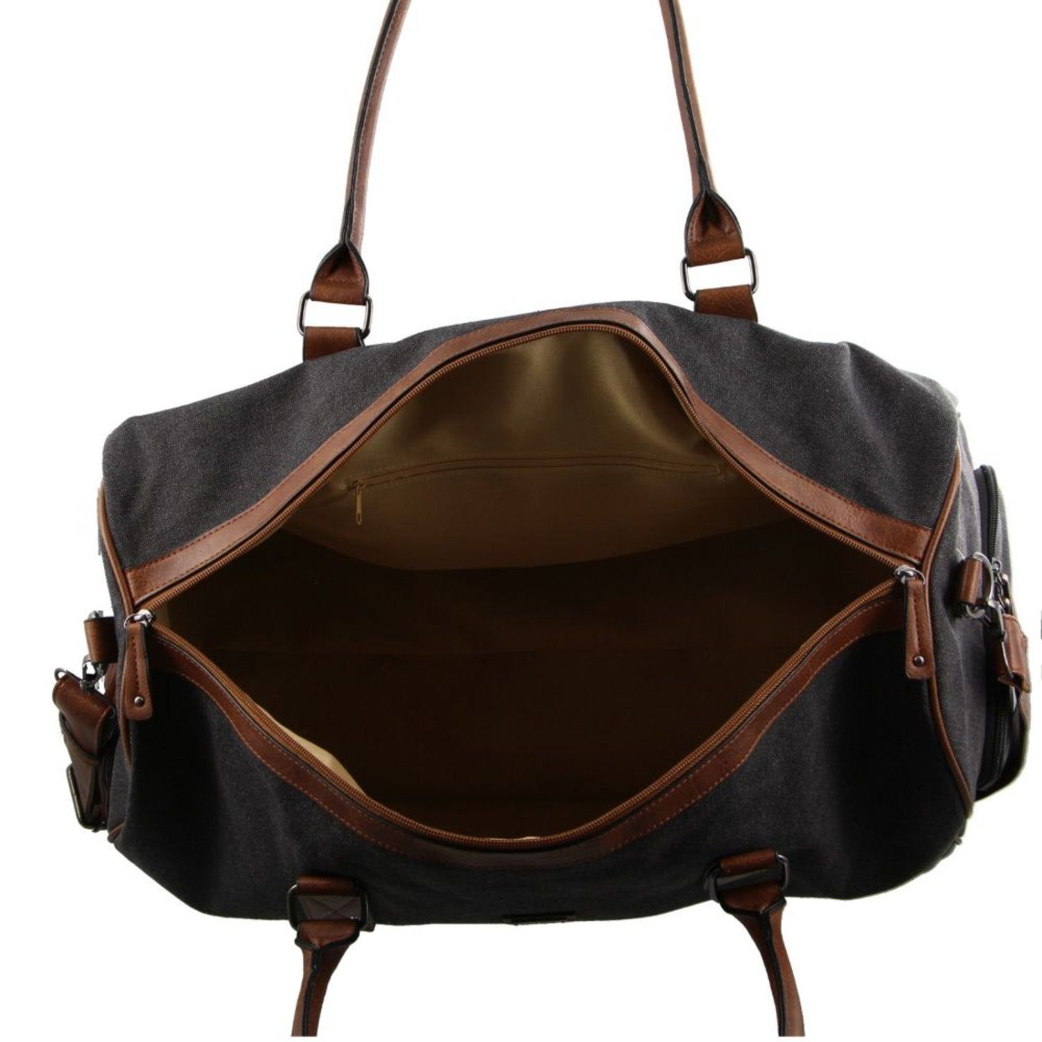 Canvas Bags Pierre Cardin Canvas Overnight Duffle Bag Masculino Pretas | 9148-EITMS