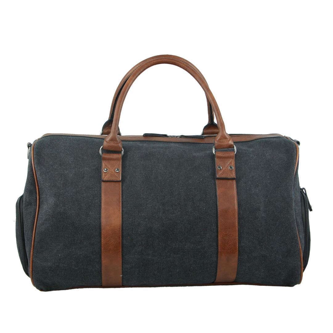 Canvas Bags Pierre Cardin Canvas Overnight Duffle Bag Masculino Pretas | 9148-EITMS