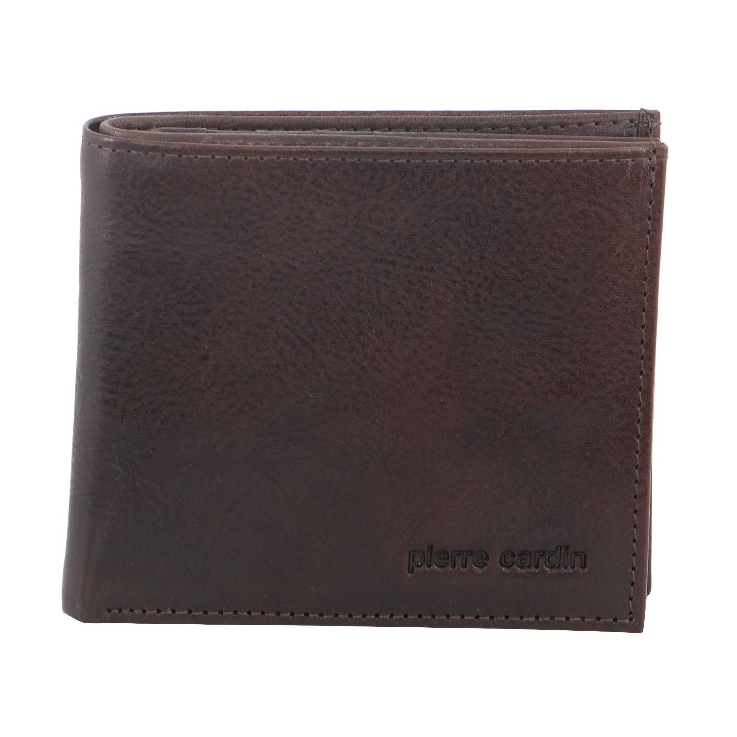 Carteira Trifold Pierre Cardin Italian Leather Tri-Fold Wallet Masculino Chocolate | 1960-SAMCU