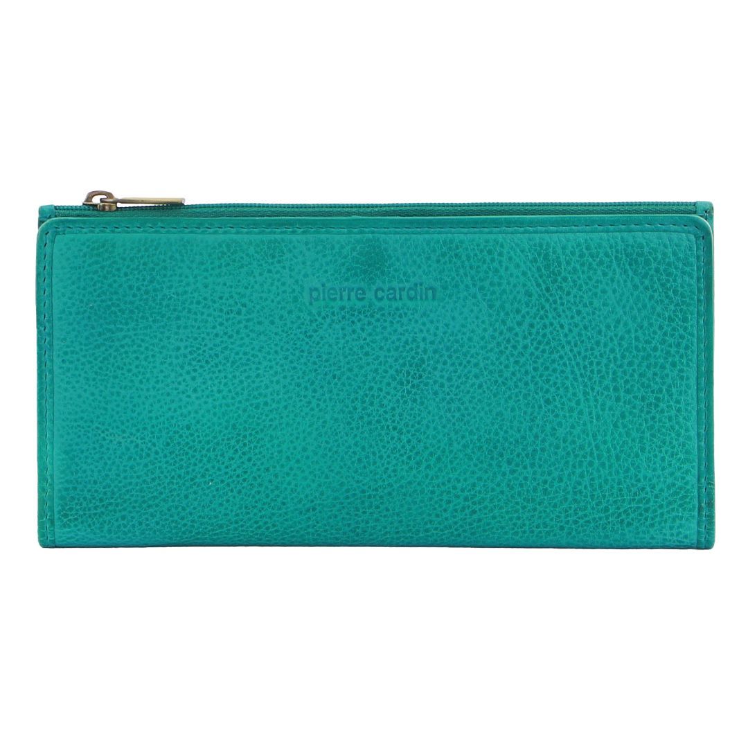 Carteiras Grandes Pierre Cardin Genuine Leather Bi-Fold Wallet Feminino Luz Marrom | 3467-WIQBE