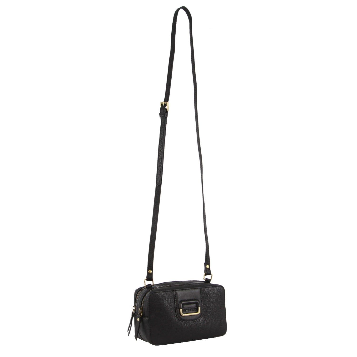 Clutch Pierre Cardin Leather Cross-Body Clutch Feminino Pretas | 2961-UJRXY